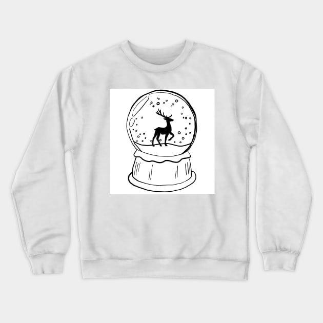Reindeer snowball Crewneck Sweatshirt by Noamdelf06